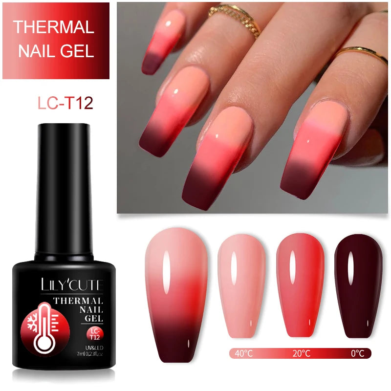 LILYCUTE 7ml Thermal Color-Changing Gel Nail Polish