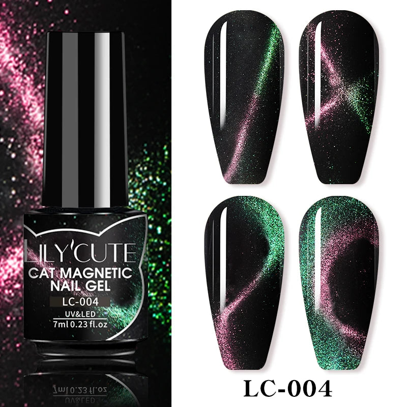 LILYCUTE 7ml 9D Cat Eye Magnetic Gel Polish