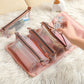 4-in-1 Separable Cosmetic Pouch - Foldable Mesh Makeup Organizer