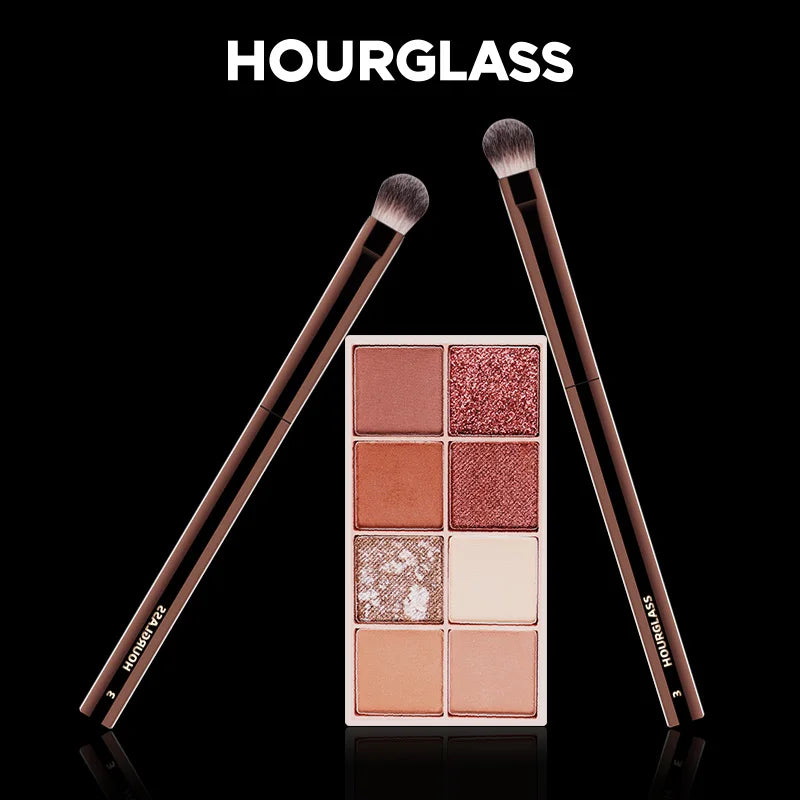 Hourglass-Style Sculpting Makeup Brush - Powder and Eye Tool