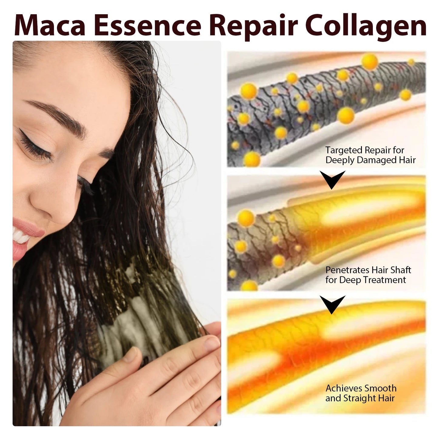 Collagen Hair Mask Treatment - Softening Care for Dry Frizzy Hair