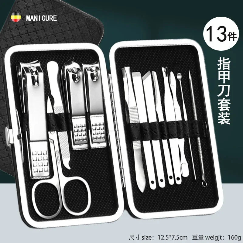 19-Piece Nail Clipper Grooming Set - Manicure Pedicure Tools