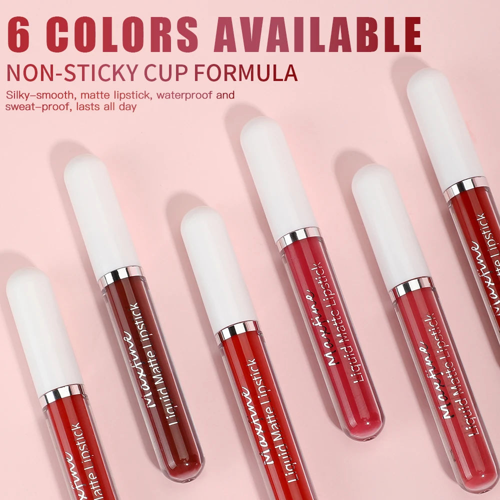 Matte Liquid Lipstick - Waterproof Velvet Lip Glaze