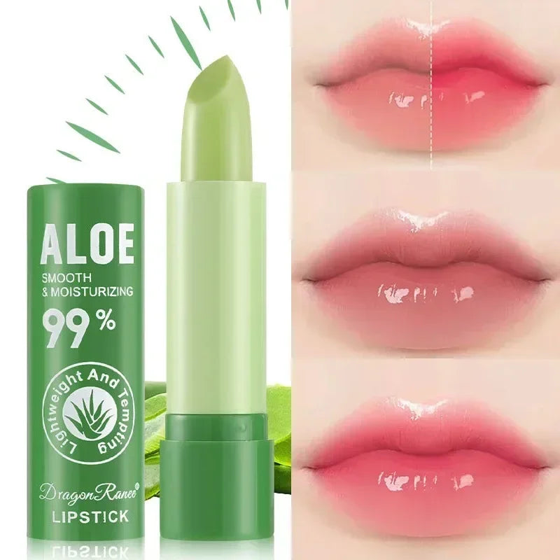 Aloe Color-Changing Lip Balm - Moisturizing Hydrating Lip Care