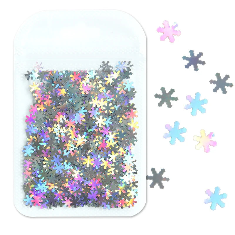 2g Holographic Nail Art Glitter - Star Butterfly Sequins Flakes