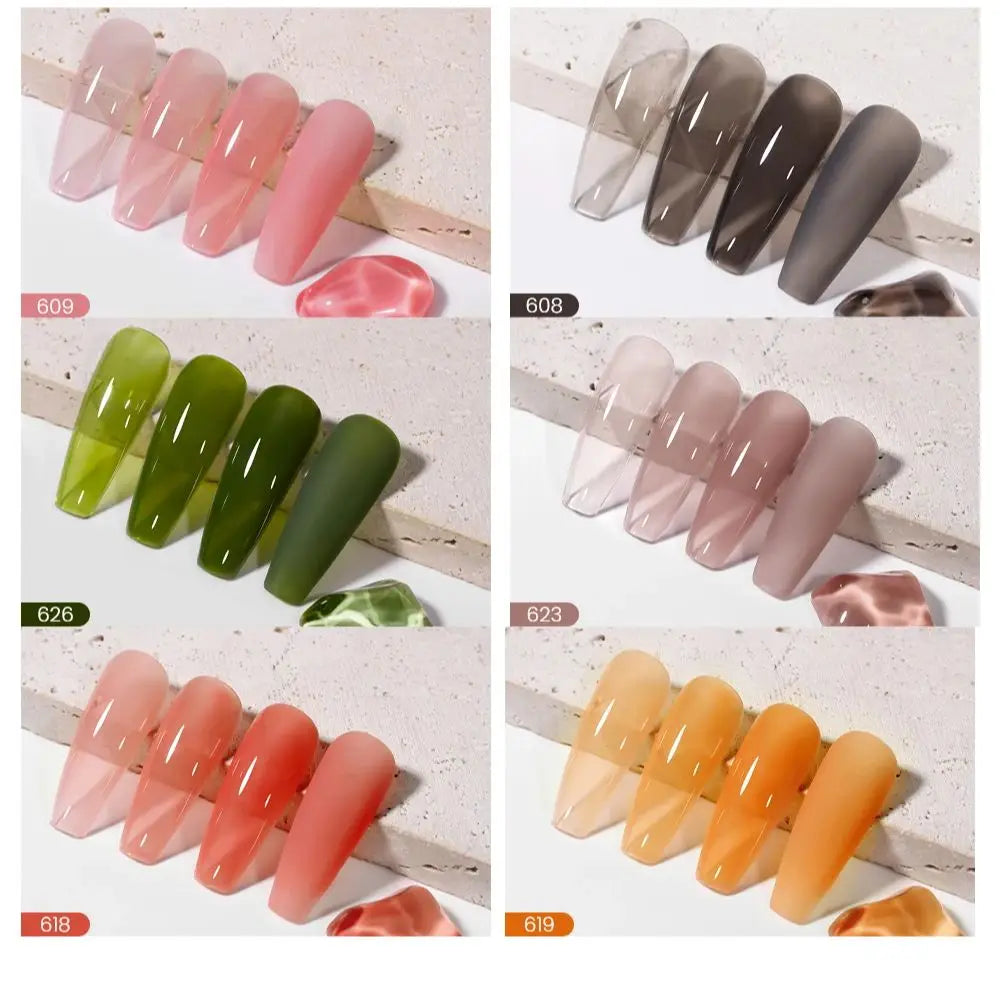 MAYCHAO 7.3ml Transparent Jelly Nude Gel Polish