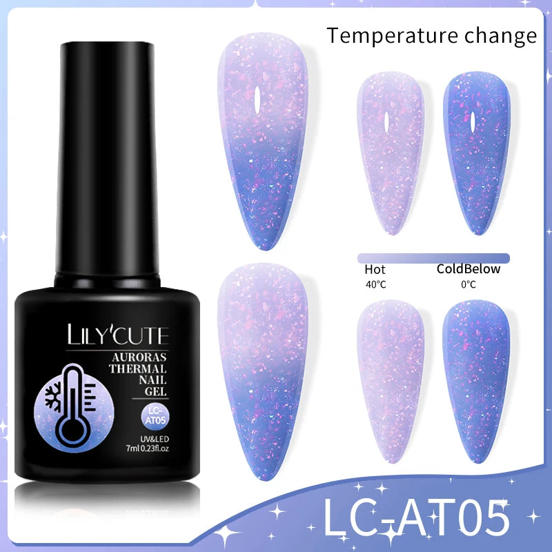 LILYCUTE 7ml Thermal Color-Changing Gel Nail Polish