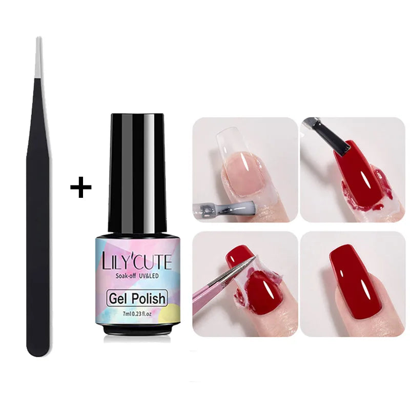 LILYCUTE Peel-Off Nail Latex Tape - Anti-Overflow Manicure Guard