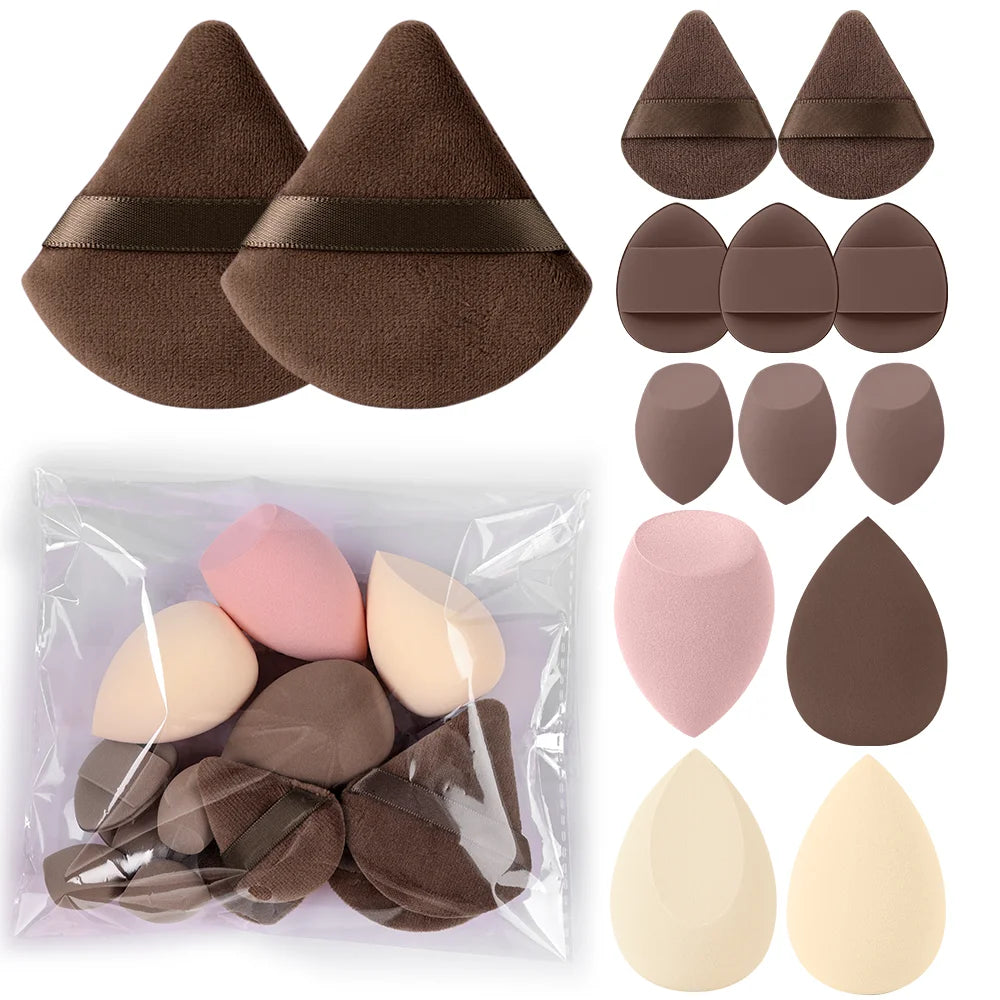 3-20 Piece Makeup Brush Set - Brown Blending Beauty Tools