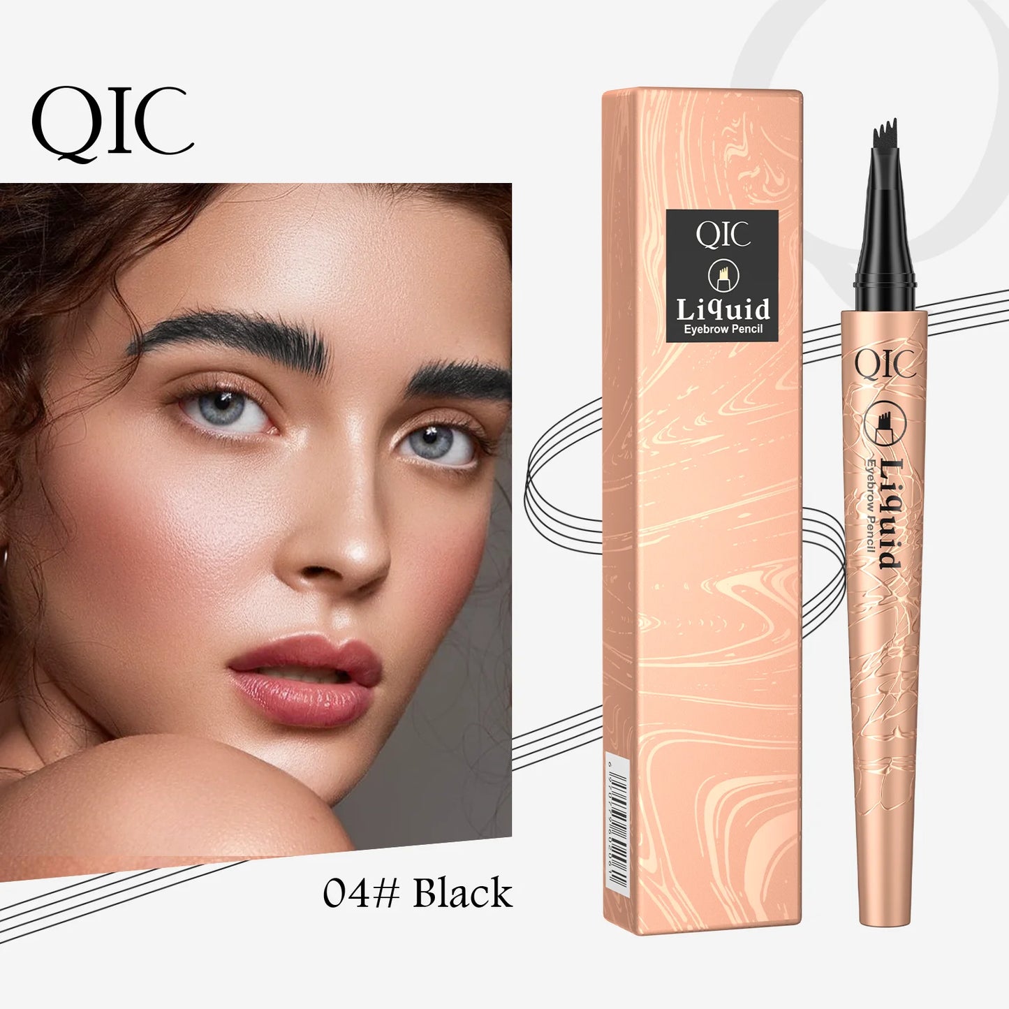 4-Tip Waterproof Microblade Brow Pencil