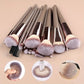 3-20 Piece Makeup Brush Set - Brown Blending Beauty Tools