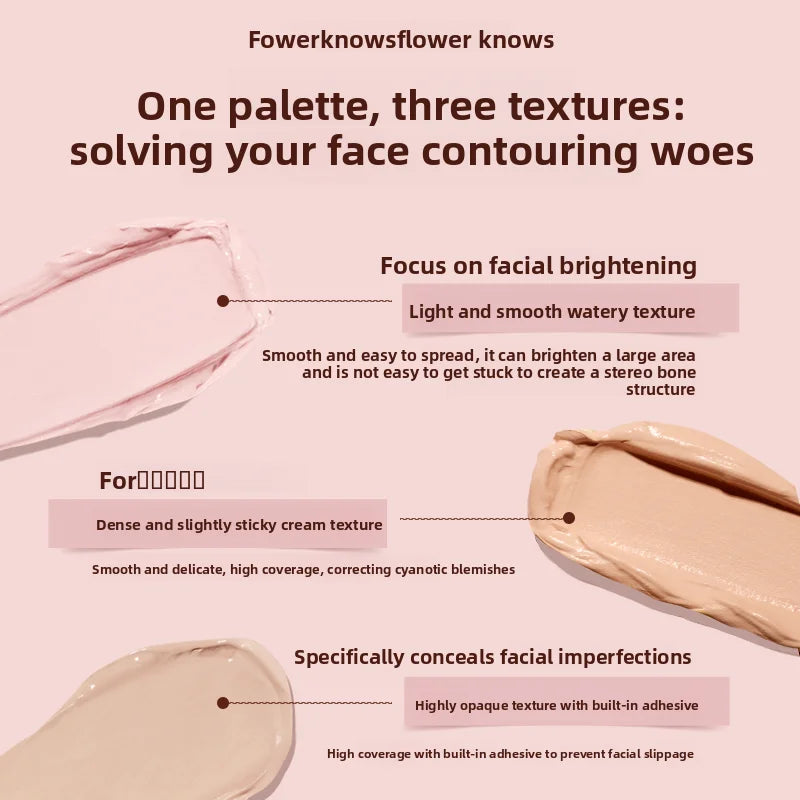 Flower Knows Sweetie Bear 4-Color Concealer Palette