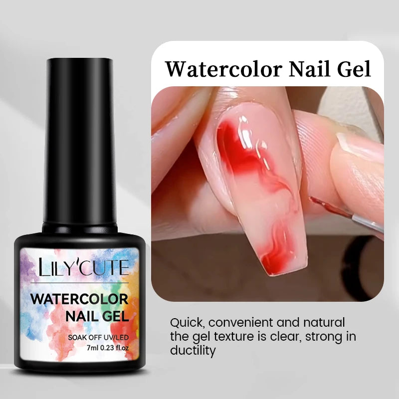 LILYCUTE 7ml Base and No-Wipe Top Coat Gel Polish