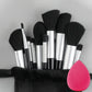 13-Piece Soft Makeup Brush Set - Foundation Blush and Eye Tools