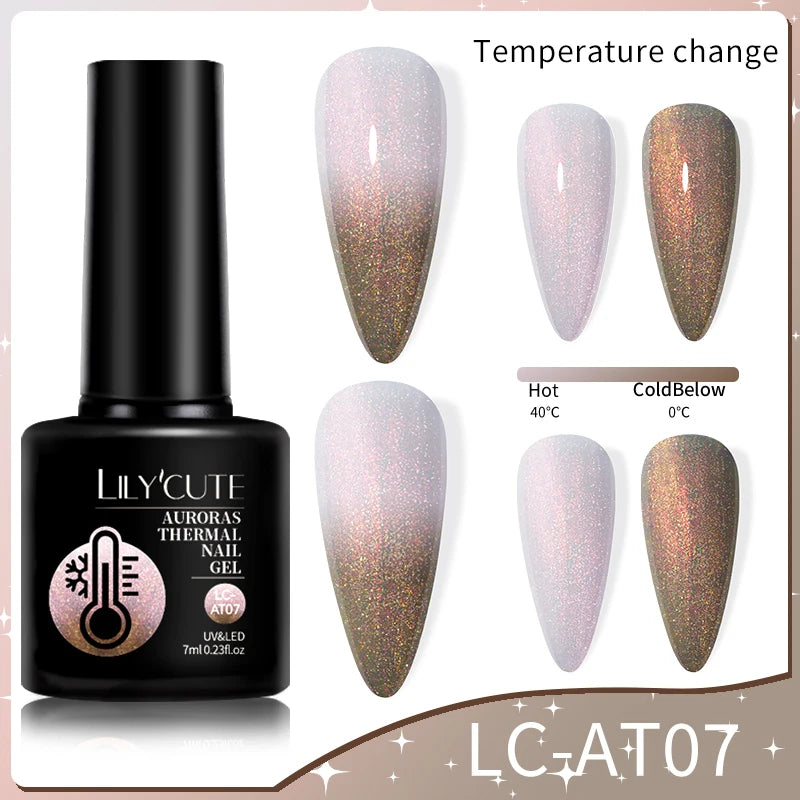 LILYCUTE 7ml Thermal Color-Changing Gel Nail Polish