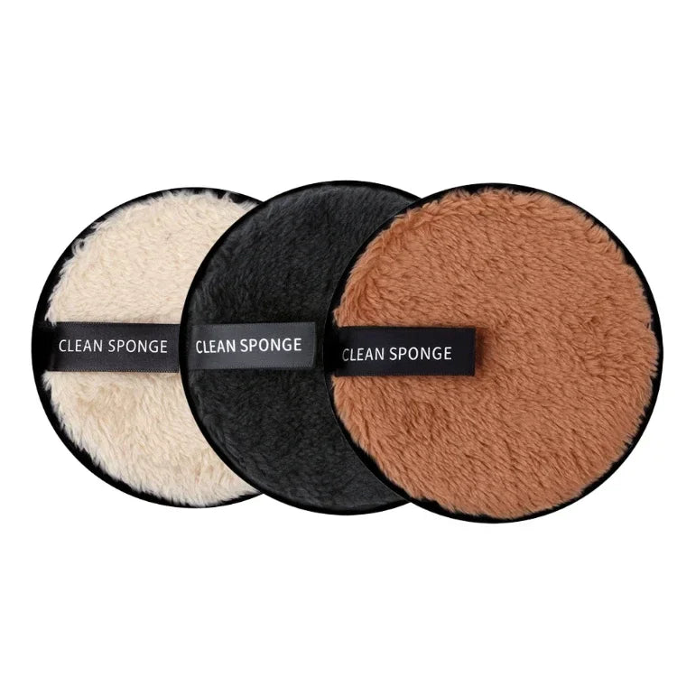 3-Piece Reusable Microfiber Makeup Remover Pad Set