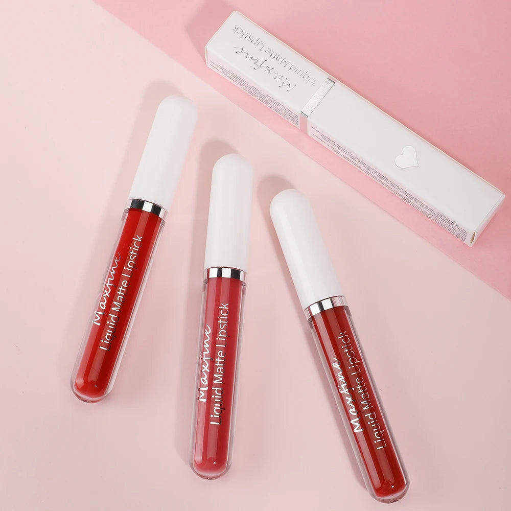 Matte Liquid Lipstick - Waterproof Velvet Lip Glaze