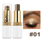 Double-Color Glitter Eyeshadow Stick - Waterproof Metallic Eye Makeup