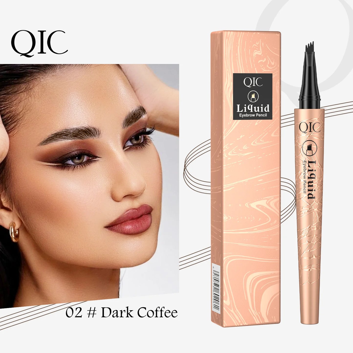 4-Tip Waterproof Microblade Brow Pencil