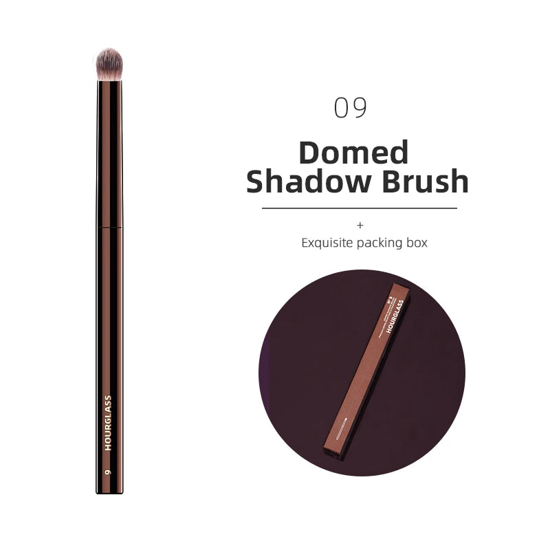 Hourglass-Style Sculpting Makeup Brush - Powder and Eye Tool