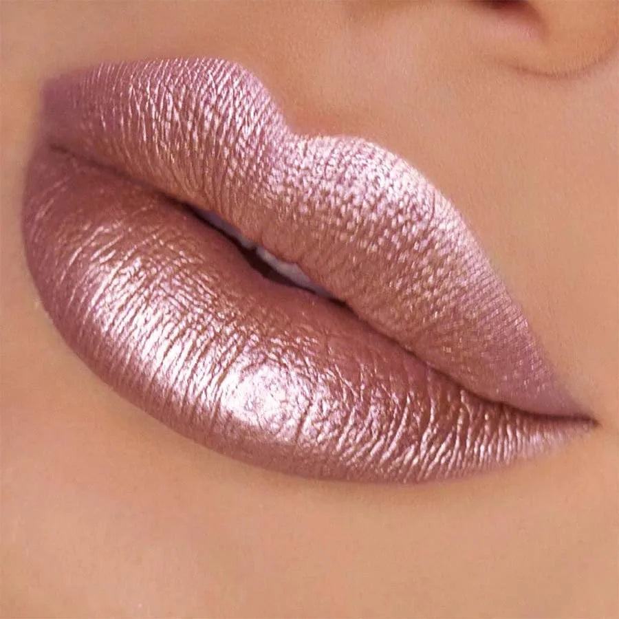 Metallic Glitter Lip Glaze - Waterproof Shimmer Lip Tint