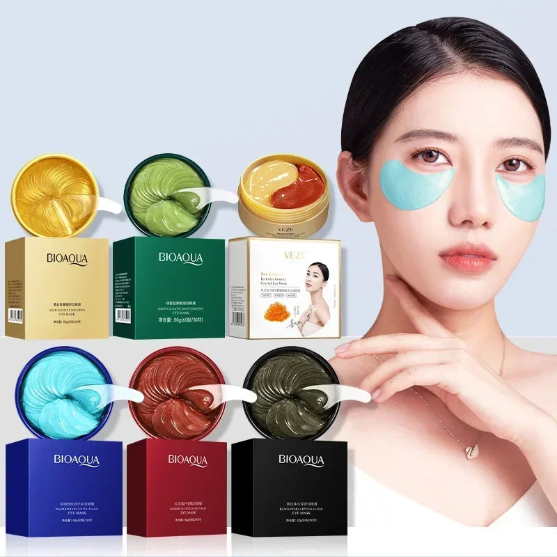 Collagen Eye Mask - 60-Piece Hydrating Gel Eyepatch Set