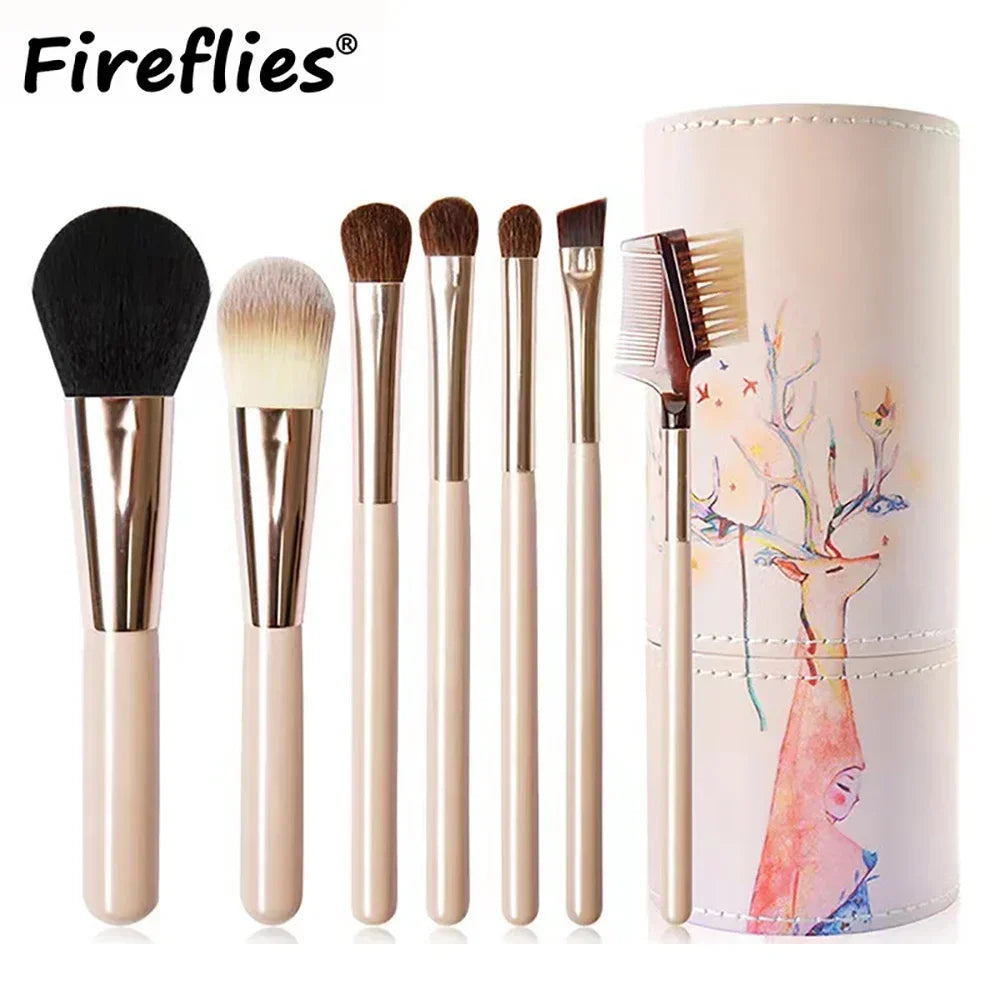 10-Piece Soft Detail Makeup Brush Set - Blush Foundation and Eye Tools