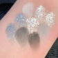9-Color Glitter Eyeshadow Palette - Smokey Cool-Tone Makeup
