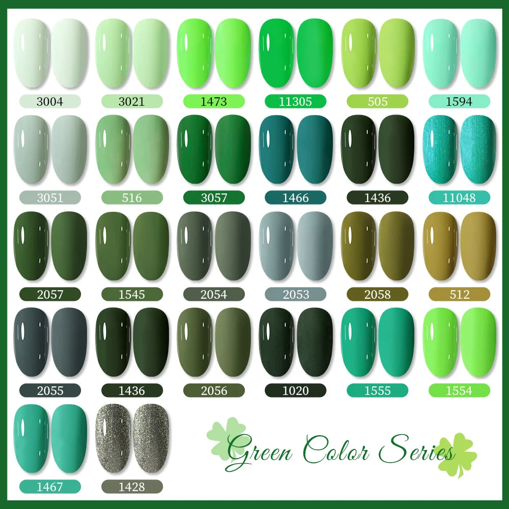 Clou Beaute 15ml Army Green Gel Polish - HEMA and TPO Free
