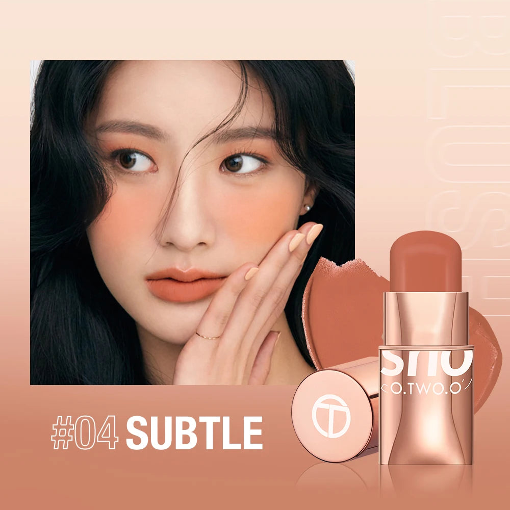 O.TWO.O High Pigment Blush Stick - Lip Cheek and Eye Cream