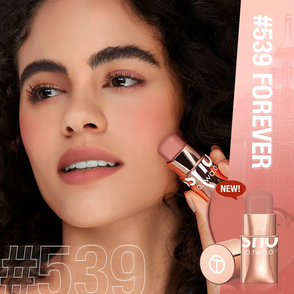 O.TWO.O High Pigment Blush Stick - Lip Cheek and Eye Cream