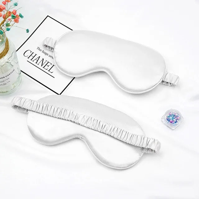 Soft Silk Sleep Mask - 100% Blackout Adjustable Eye Cover