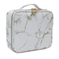 Marble Waterproof PU Cosmetic Bag - Makeup and Toiletry Organizer