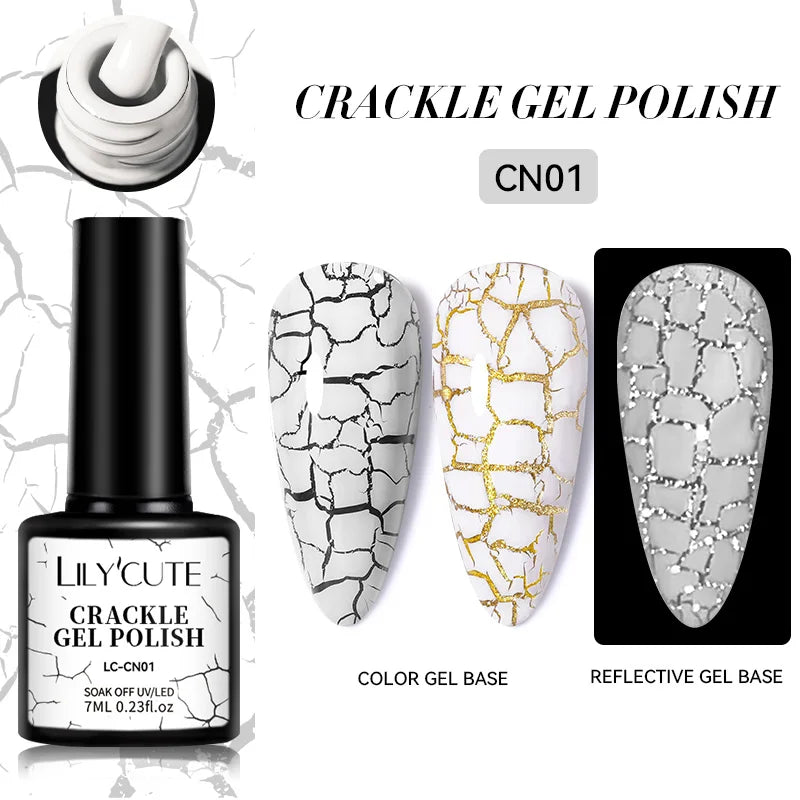 LILYCUTE 5ml Reflective Glitter Liner Gel - Champagne Nail Art