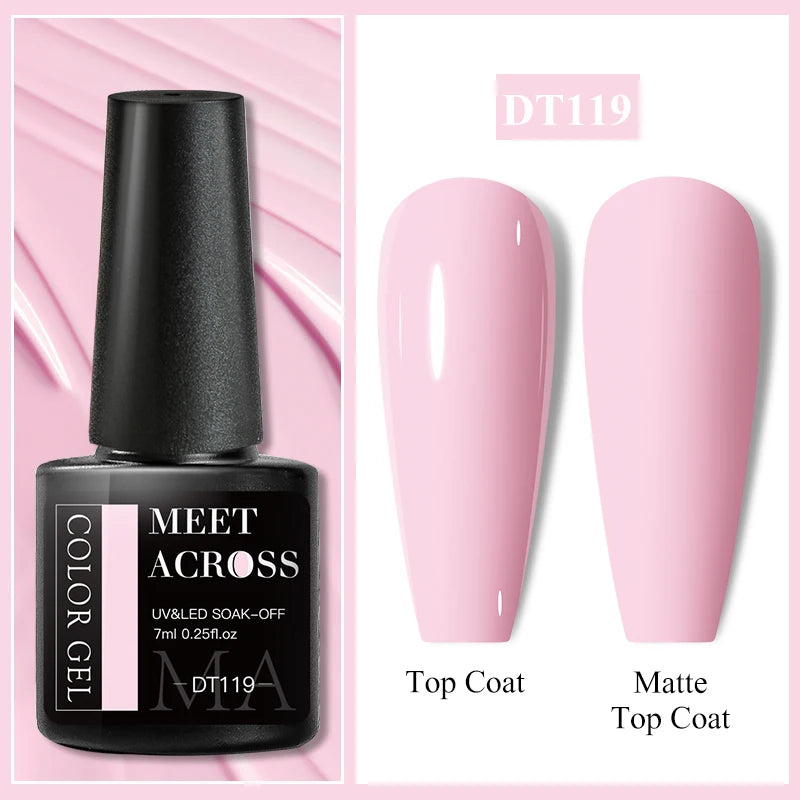 MEET ACROSS 7ml Wine Red French Gel Polish