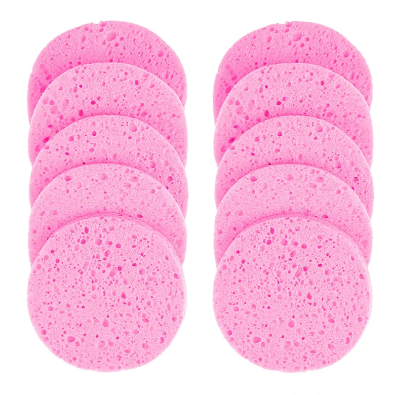 5-10 Piece Natural Cellulose Makeup Remover Sponge Set