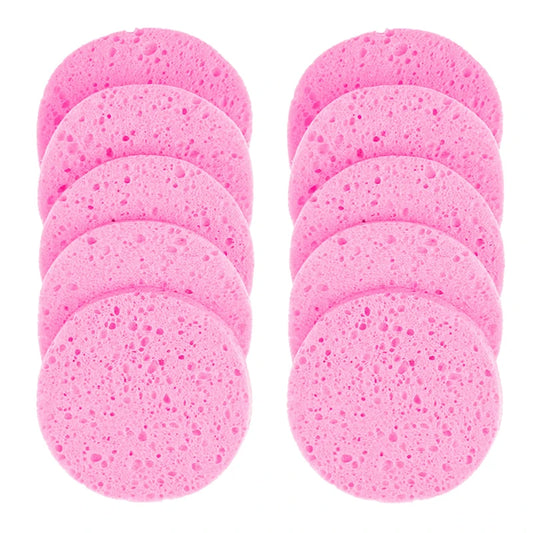5-10 Piece Natural Cellulose Makeup Remover Sponge Set