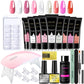 LIMEGIRL 15ml Extension Nail Gel Set with 6W LED Lamp