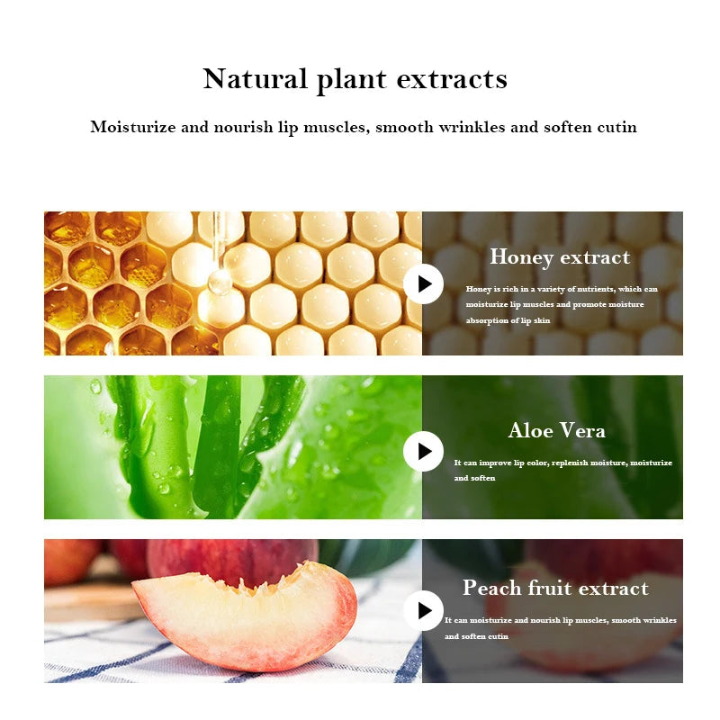 Collagen Fruit Essence Lip Mask Set - Moisturizing Lip Patches