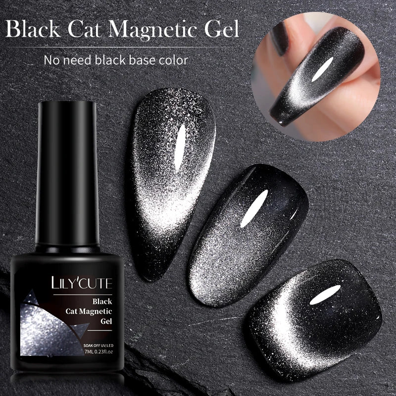 LILYCUTE 7ml 9D Cat Eye Magnetic Gel Polish