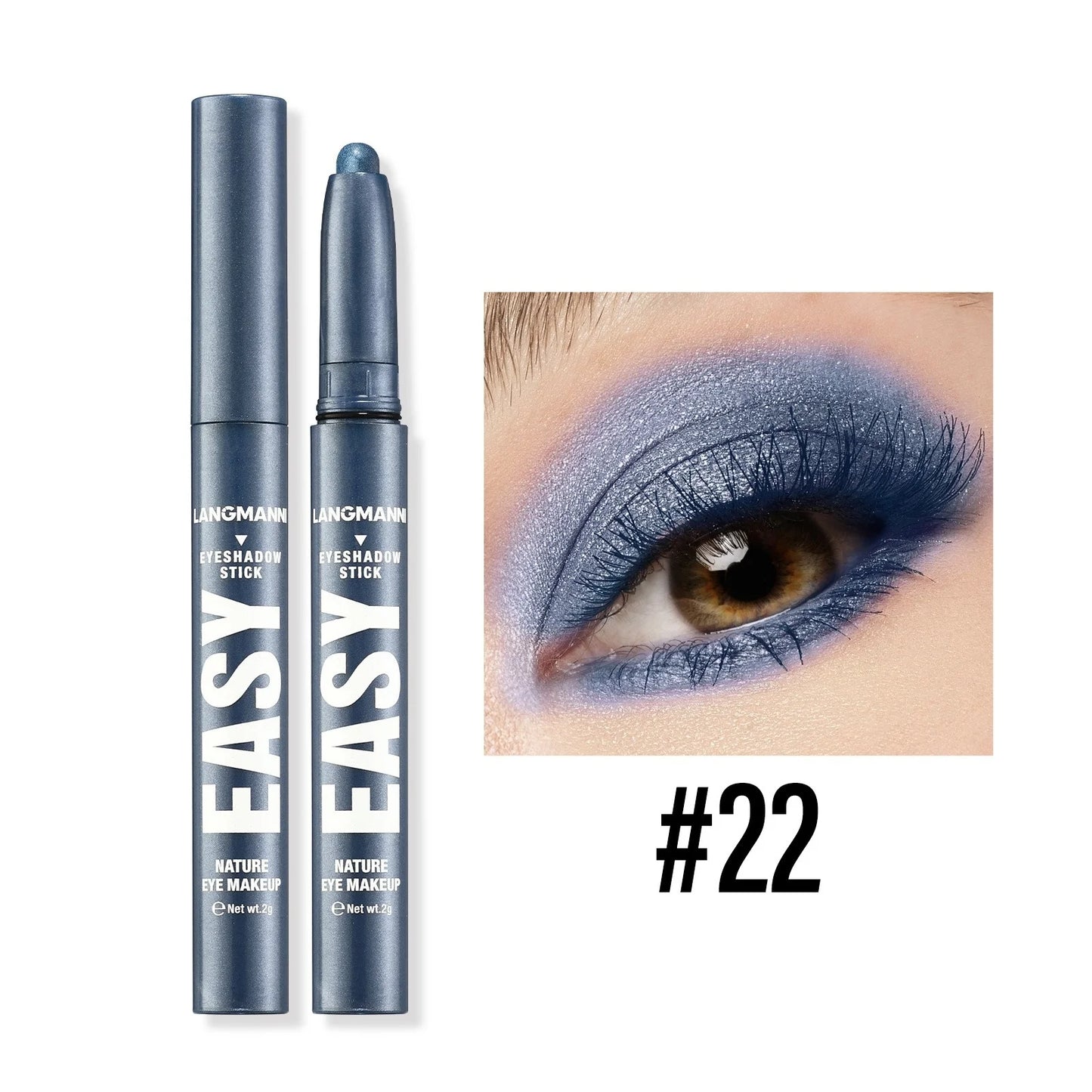 12-Color Pearly Waterproof Eyeshadow Stick Set