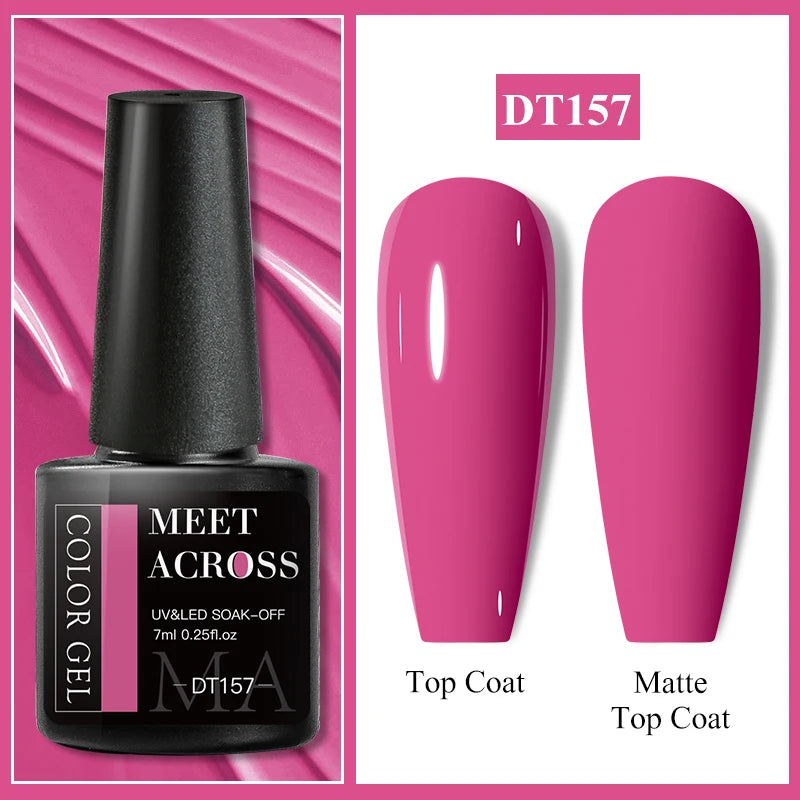 MEET ACROSS 7ml Wine Red French Gel Polish