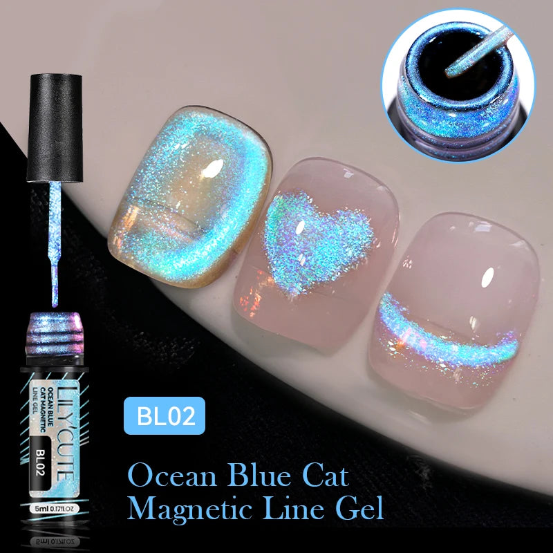 LILYCUTE 7ml 9D Cat Eye Magnetic Gel Polish