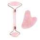 Natural Jade Roller and Gua Sha Set - Face Neck Body Massager