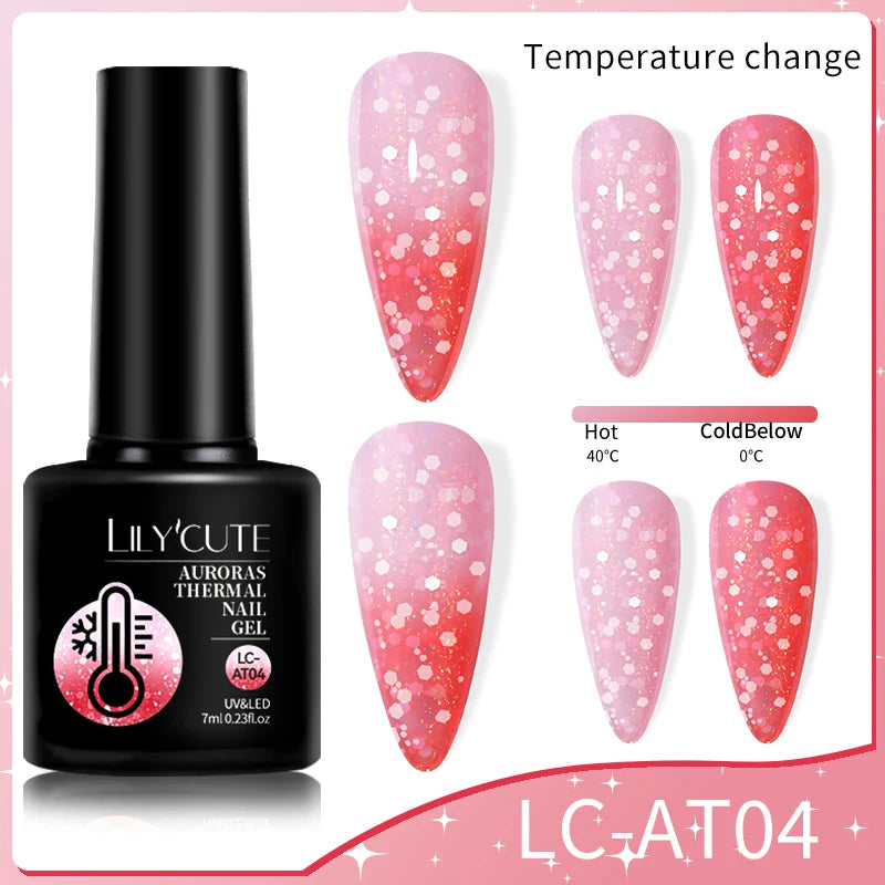 LILYCUTE 7ml Thermal Color-Changing Gel Nail Polish