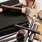 7-Piece Vegan Travel Makeup Brush Set with Bag and Gift Box