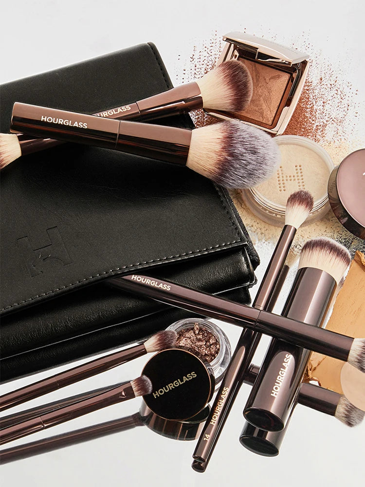 7-Piece Vegan Travel Makeup Brush Set with Bag and Gift Box