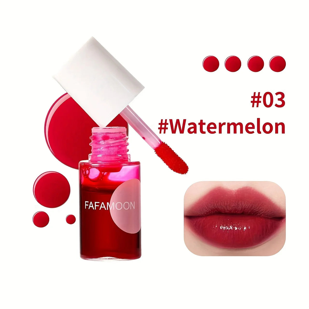 Fruity Water Gloss Lip Tint - Moisturizing Waterproof Liquid Color