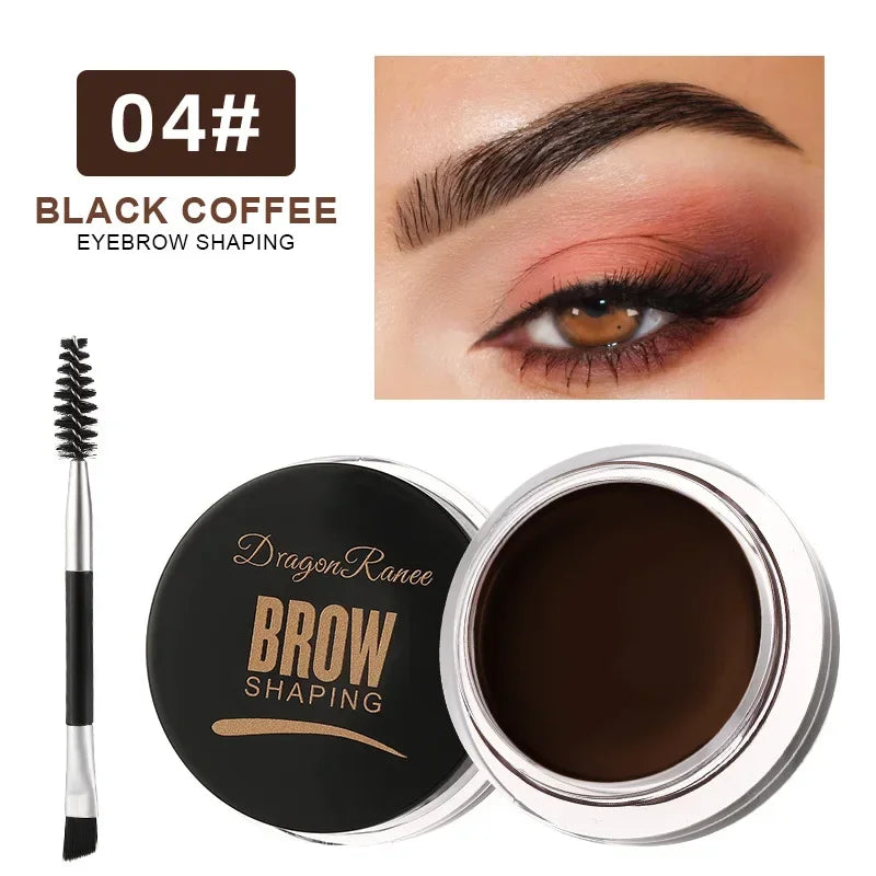 Matte Brown Black Waterproof Eyebrow Cream