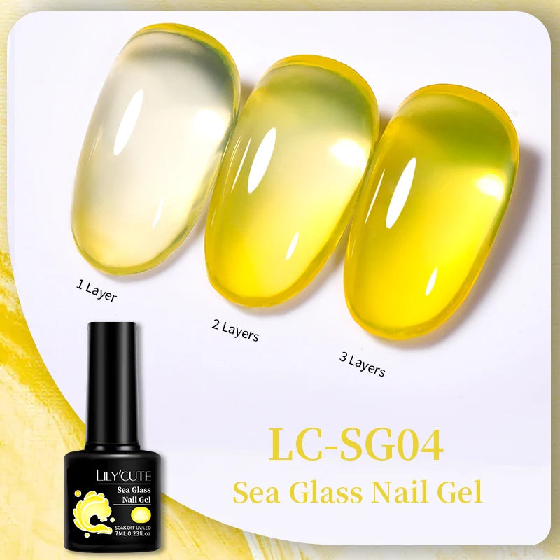LILYCUTE 7ml Base and No-Wipe Top Coat Gel Polish